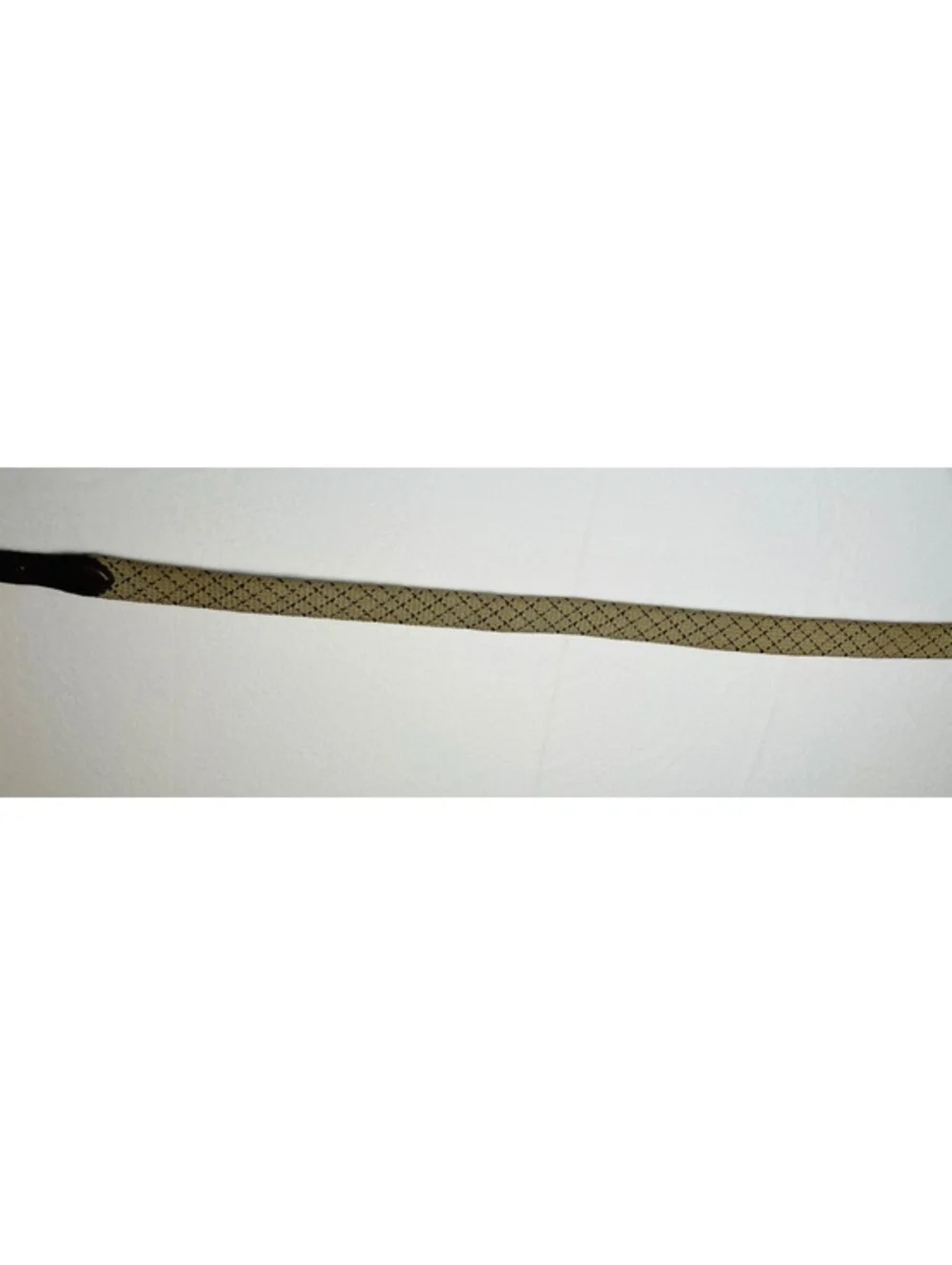 Brighton Woven Beige and Brown Leather Belt Size 38